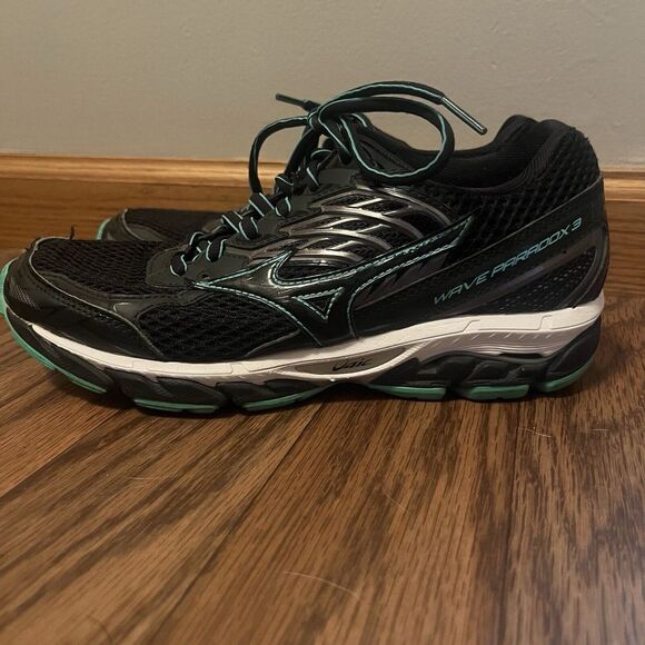 Mizuno Shoes - Mizuno Wave Paradox 3 Womens Size 8 Black Athletic Running Shoes‎ Sneakers